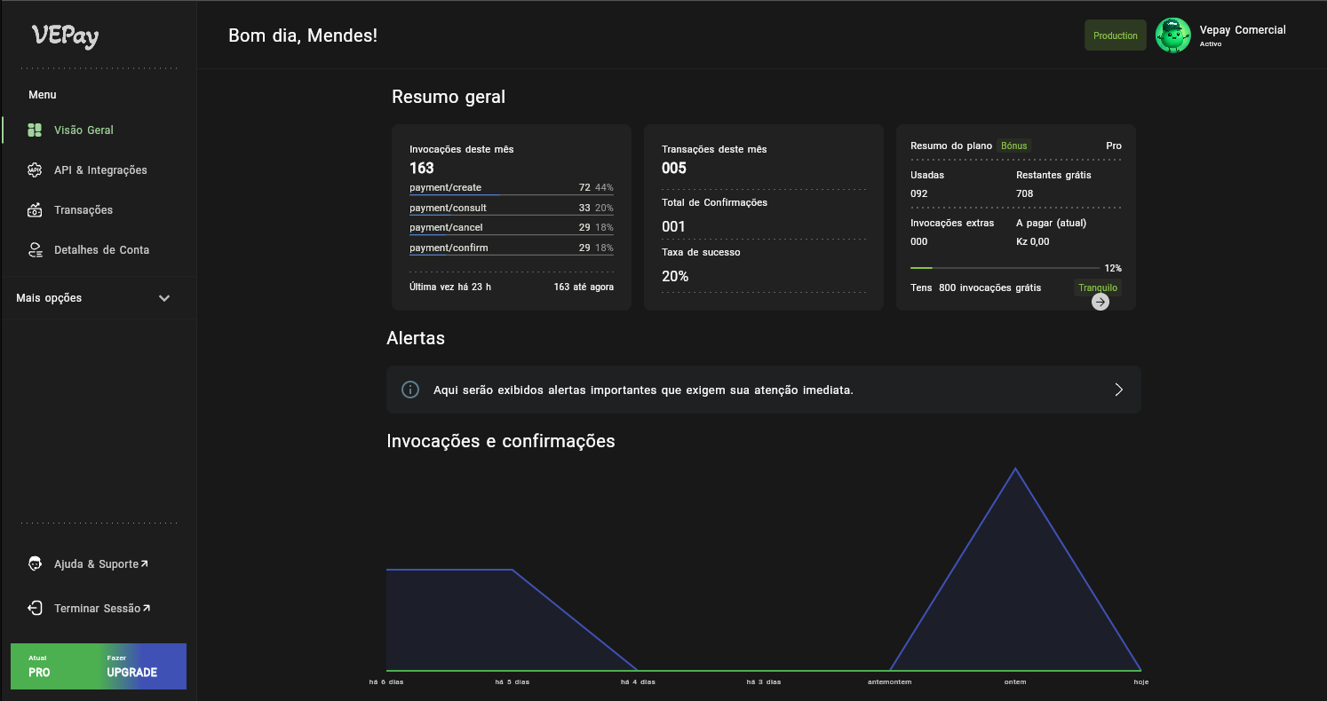 Console Vepay - Versão Desktop